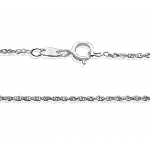 Ready Made Sterling Silver 925 X-Fine Prince of Wales Rope Chain - 1mm / 20'' (Pack of 3)