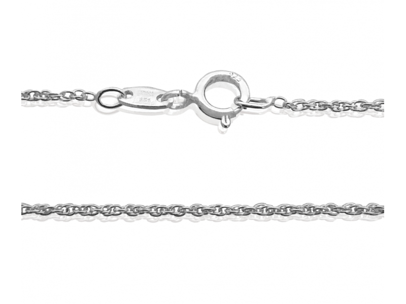 Ready Made Sterling Silver 925 X-Fine Prince of Wales Rope Chain - 1mm / 20'' (Pack of 3)