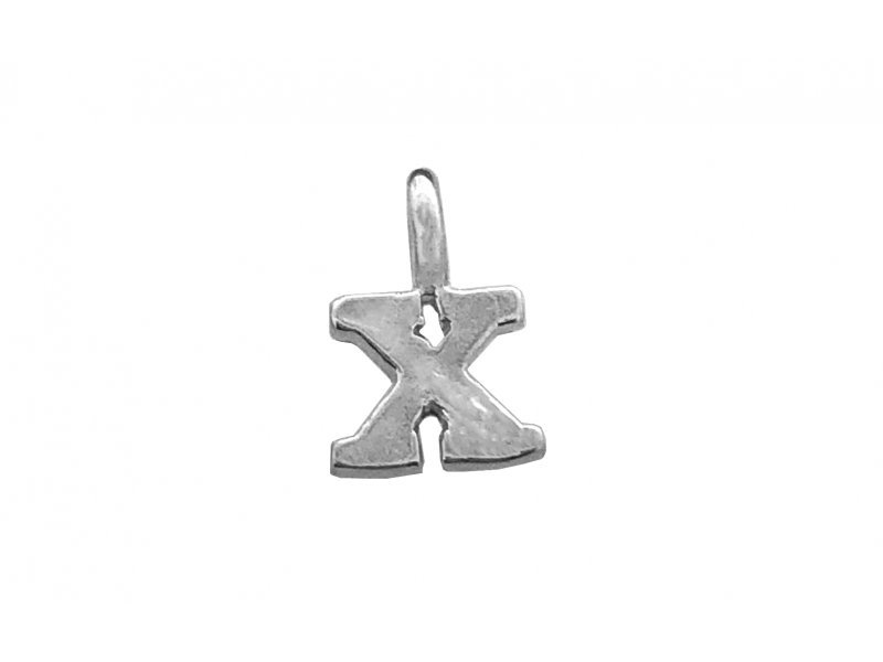 Sterling Silver 925 Letter X Charm