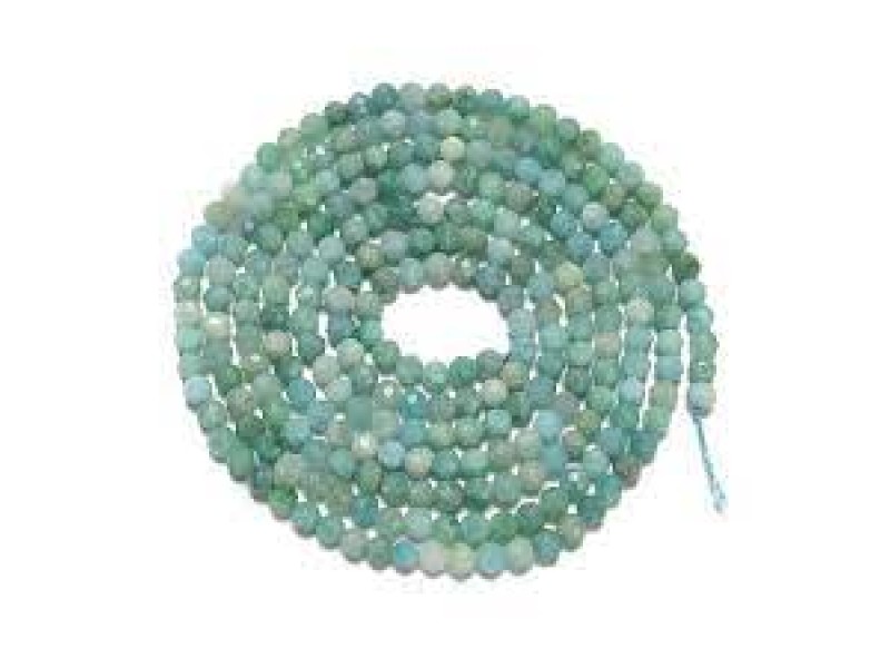 Amazonite Faceted Beads - 4mm
