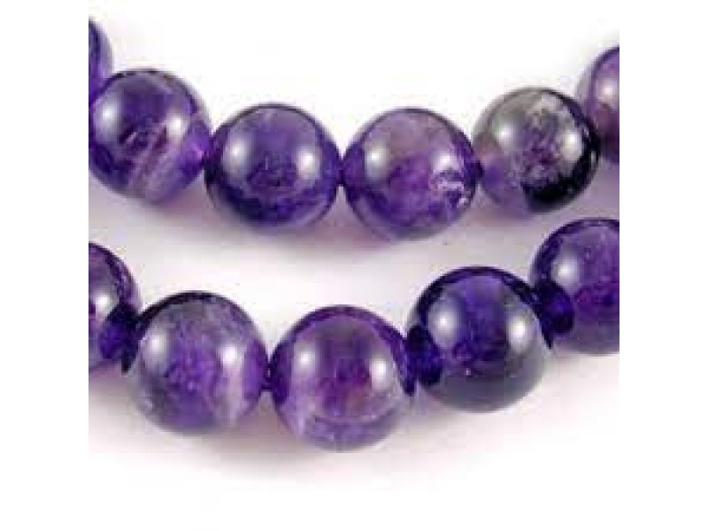 Amethyst Round Beads, Dark Coloured - 14 mm
