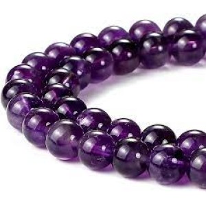 Amethyst Round 10mm Dark Beads 