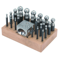 Doming Set 24pcs with Steel Doming Block 