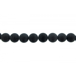 Onyx Black Round Beads, Matt, 10 mm