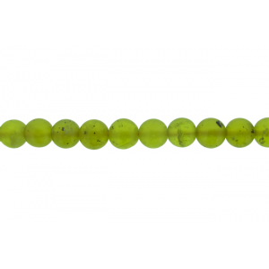 Olive Jade Round Beads, 8 mm 