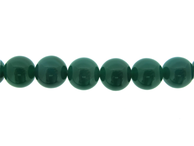 Onyx Green Round Beads, 12 mm    