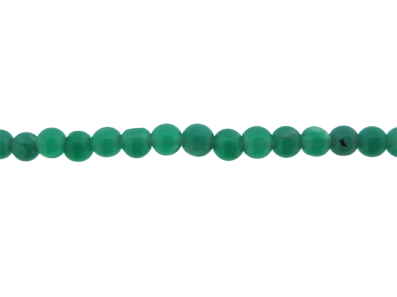 Onyx Green Round Beads, 4 - 5 mm        