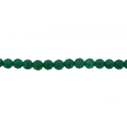 Onyx Green Faceted Round Cut Beads, 6 mm 