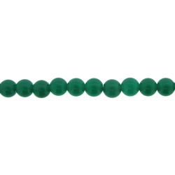 Onyx Green Round Beads, 8 mm