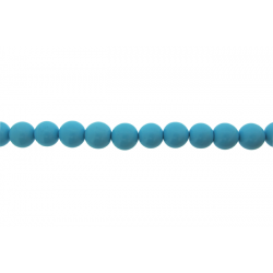 Turquoise Pressed Round Beads - 10mm - 12 mm