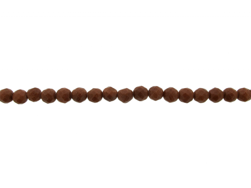 Sandstone Brown Faceted Beads, 6 mm