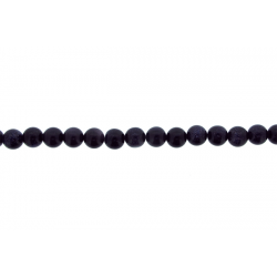 Goldstone Round Beads, Big hole, Blue,8 mm