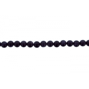 Goldstone Round Beads, Big hole, Blue,8 mm