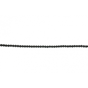 Onyx Black Round Beads - 4 mm             