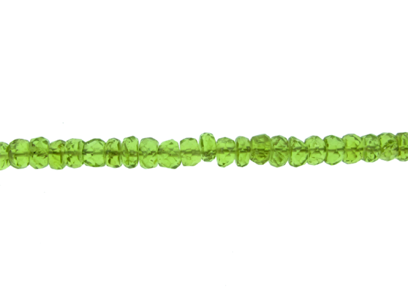 Peridot Faceted Beads, 5 - 7 mm                                