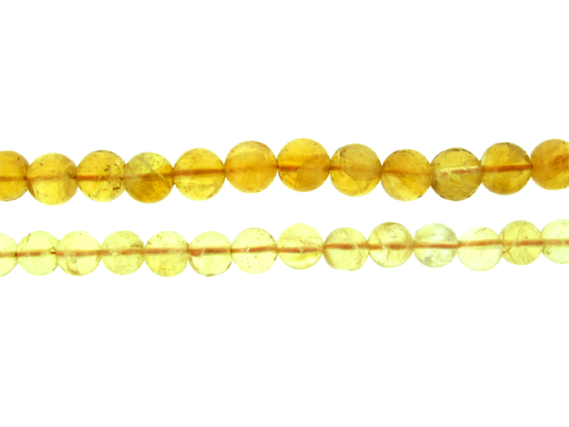 Citrine Round  Beads, 7 - 8 mm