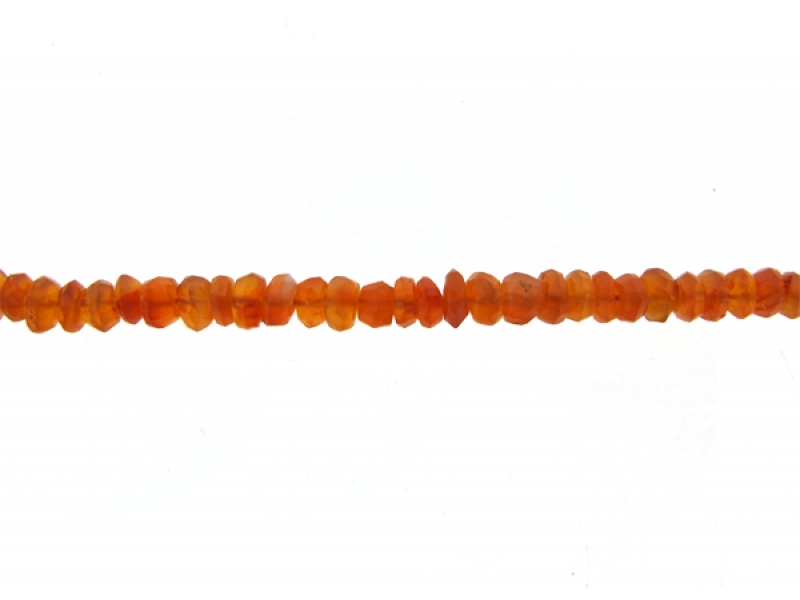 Carnelian Faceted Beads 3.5 to 4.5mm                   