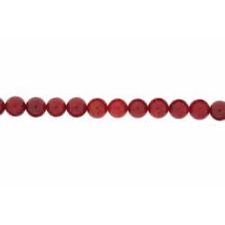 Coral Sea Bamboo Dyed Round Beads, 9-10mm