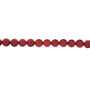 Coral Sea Bamboo Dyed Round Beads, 9-10mm