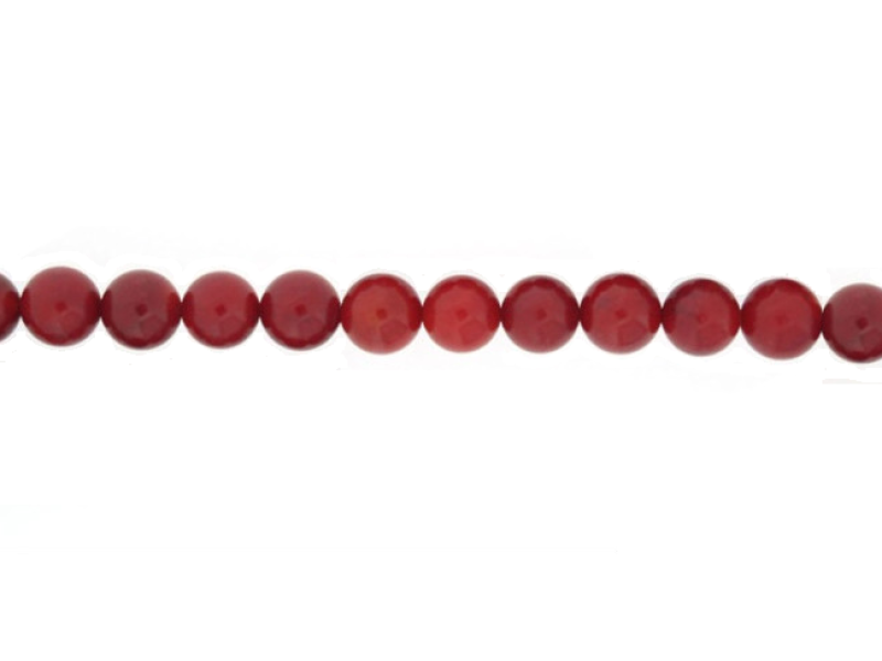 Coral Sea Bamboo Dyed Round Beads, 9 - 10 mm 