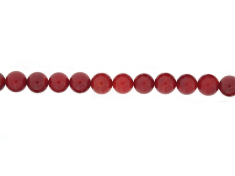 Coral Sea Bamboo Dyed Round Beads, 9-10mm
