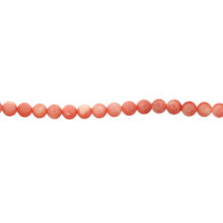 Coral Sea Bamboo Dyed Round Beads, 7 - 8 mm