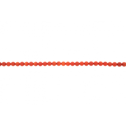 Coral Sea Bamboo Dyed Round Beads, 4-5mm