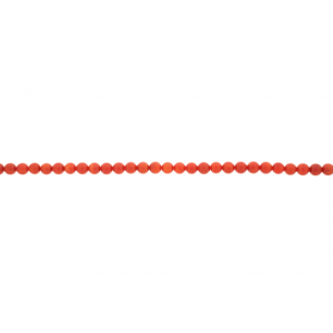 Coral Sea Bamboo Dyed Round Beads, 4-5mm