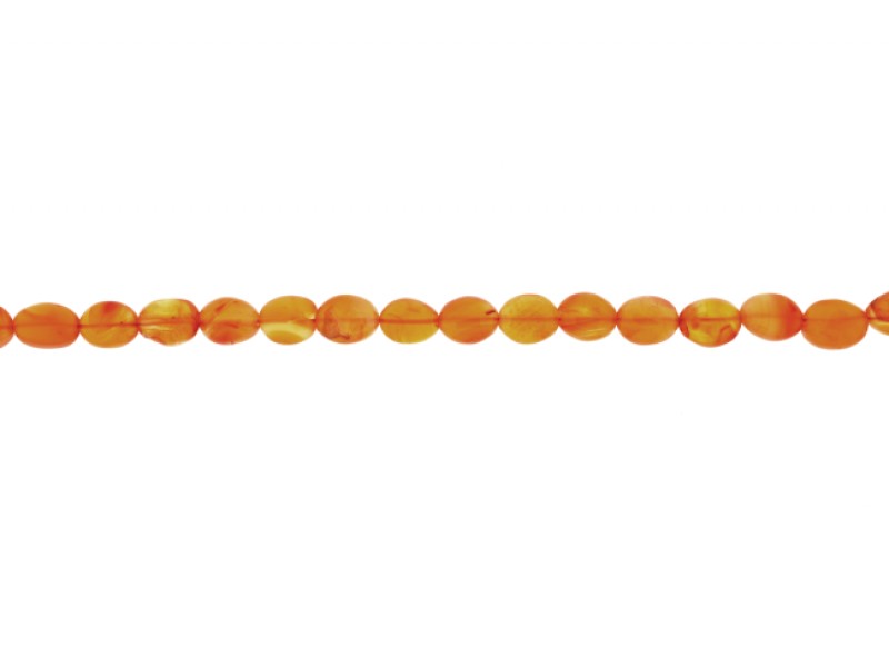 Carnelian Oval Beads                                    