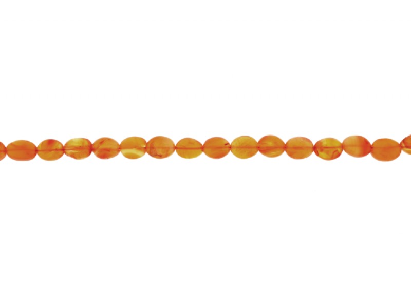 Carnelian Oval Beads                                    