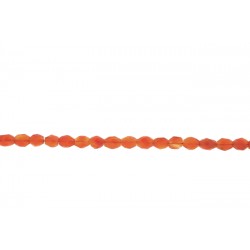 Carnelian Oval Faceted Beads