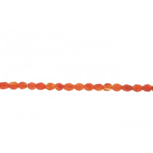 Carnelian Oval Faceted Beads