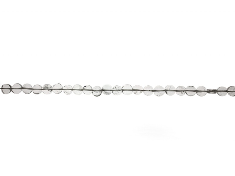 rock crystal coin beads