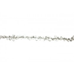 rock crystal drop beads side drilled