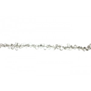 rock crystal drop beads side drilled