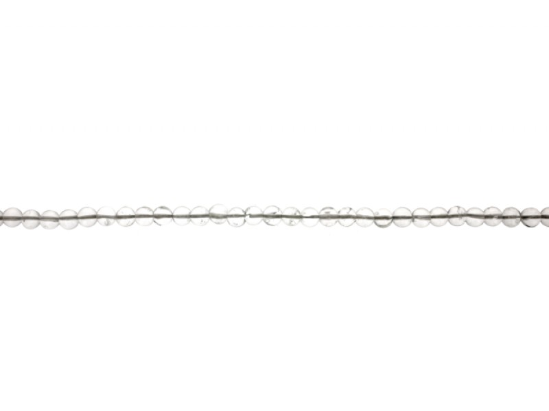 rock crystal beads - round - 4-6mm         