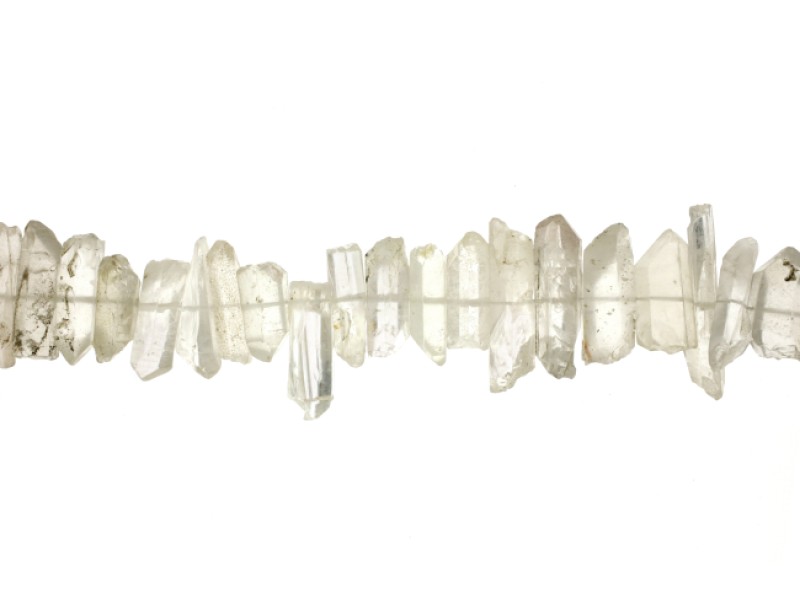 Rock crystal: natural crystal beads