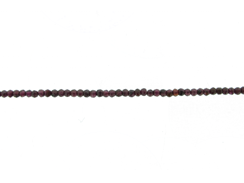 Garnet Faceted  Beads, 2.5 mm                         