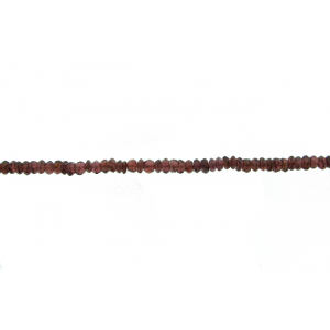 Garnet Faceted Beads, 3 - 4 mm                       