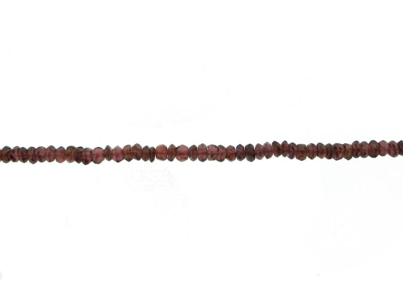 Garnet Faceted Beads, 3 - 4 mm                       