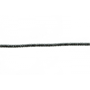 Hematite Faceted Rondelle Beads 3 mm