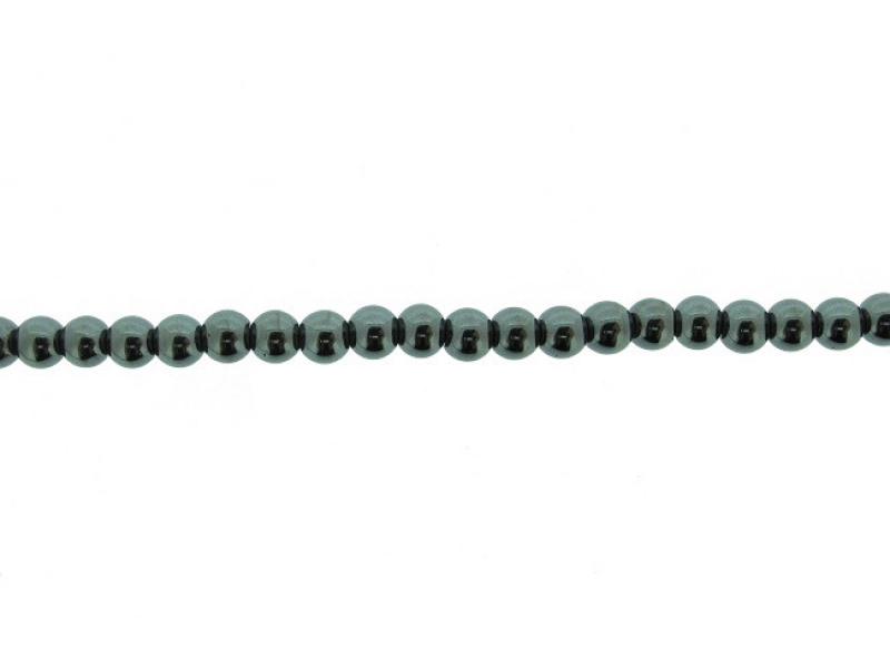 Hematite Round Beads, 6 mm                     