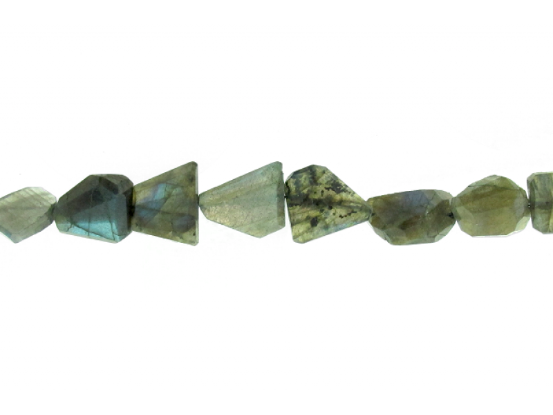 Labradorite Tumble Faceted Beads