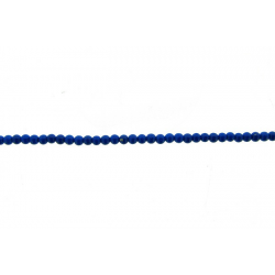 Lapis Pressed Round Beads, 2 mm