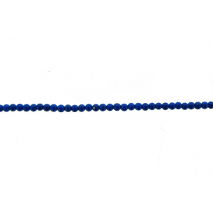 Lapis Pressed Round Beads, 2 mm