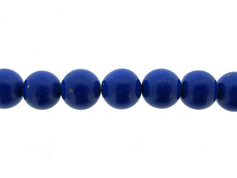 Lapis Pressed Beads - 10 - 12 mm