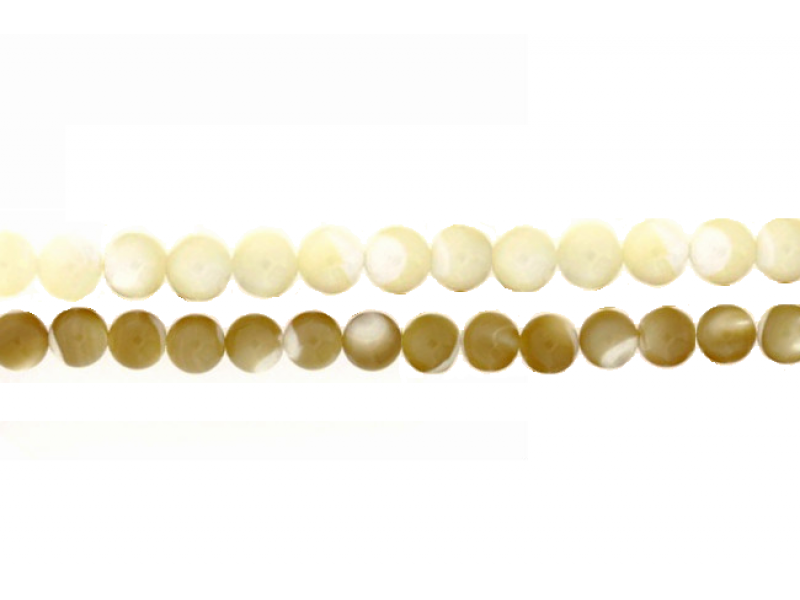 MOP Round Beads - 6mm