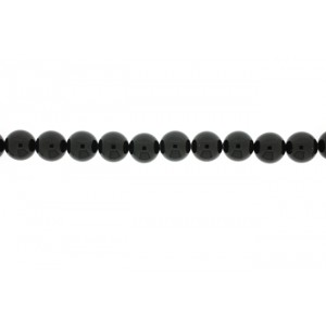 Onyx Black Round Beads - 14 mm