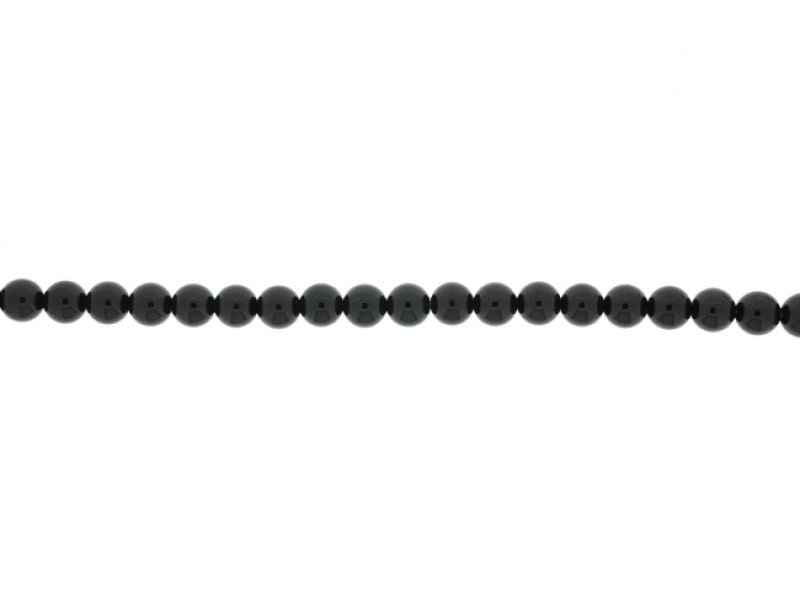Onyx Black Round Beads - 8mm