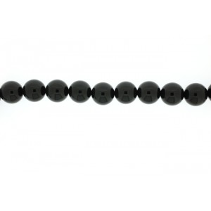 Onyx Black Round Beads, 16 mm 